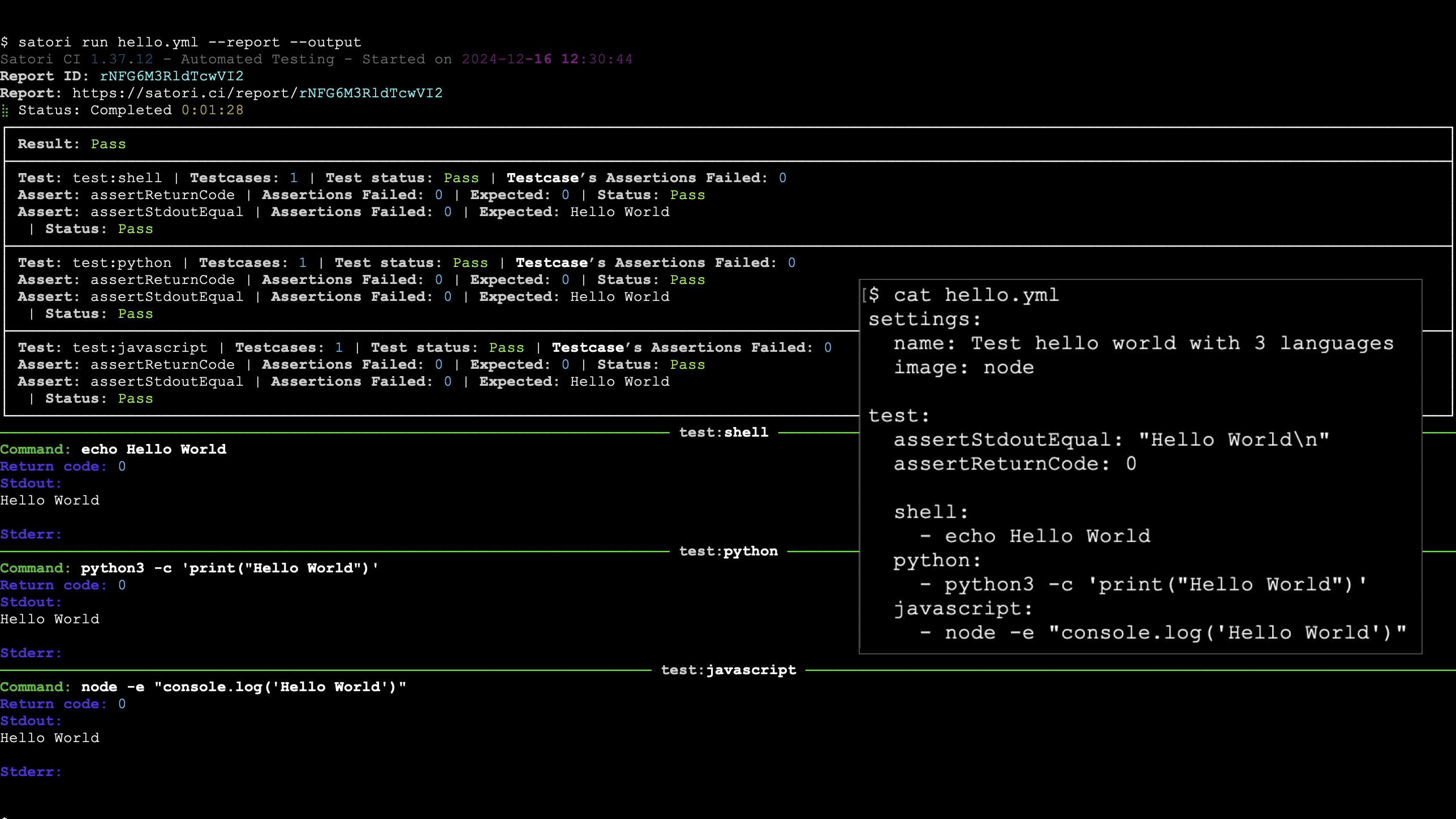 Assert with custom playbooks